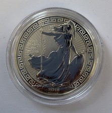 2018 .999 Silver Britannia Coin Oriental Border, 1oz, in Capsule