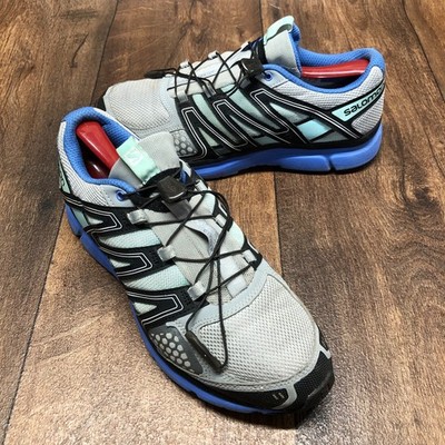 Salomon X Mission 2 Women's 9.5 City Trail Hiking Shoes Blue Gray Black Hiking