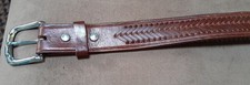 Vintage Cindilo Tooled Leather Belt Men's 34 Eagle