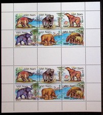 NORTH VIETNAM Sc 2293 NH SOUVENIR SHEET OF 1991 - DINOSAURS - (ZN25)