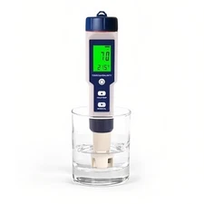 5 in 1 Pool Salt Tester & pH Meter - Aquarium Salinity, PH, Temp, EC, and TDS...