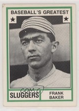 1982 TCMA Baseball's Greatest Sluggers White Back Home Run Baker HOF 5sb