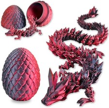 3D Printed Dragon Eggs with Dragon Inside, Articulated 3D Dragon Toys