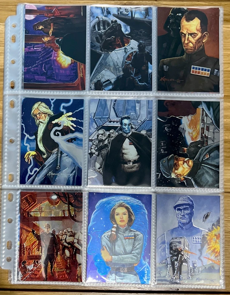 Star Wars Finest 1996 Topps Chromium Trading Cards Complete 1st Set 0f 90 Mint! - Image 3 of 4