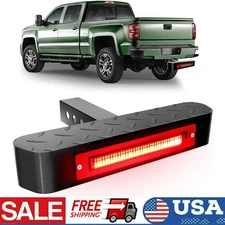 Tow Hitch Step Fit 2" Receiver Hitch Trailer Back Step Bar w/ LED Lighting US