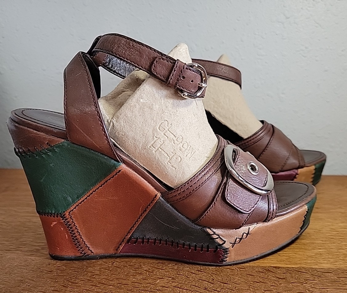 Coach Kayle Retro Patchwork Platform Sandals Size… - image 2