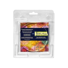 Gel Press Monoprinting Print Plate - 4” Circle (10.2 cm) Gel Plate - Print
