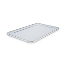 Boardwalk LIDSTEAMFL 12.88 in. x 20.81 in. x 0.63 in. Pan Lids (50/Carton) New