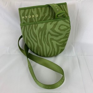 HydroJug Neoprene Sleeve Green Black Pattern with Strap Insulated Bottle Holder