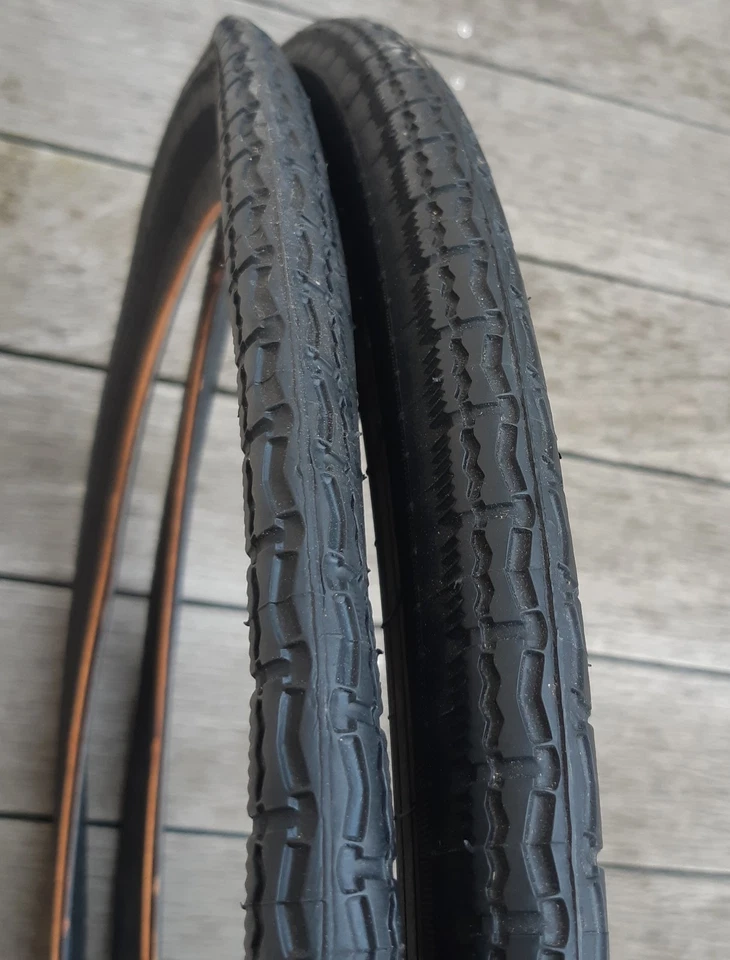 Lot 2 anciens pneus WOLBER 650 B demi ballon NEUFS - LOT D - vélo vintage - Photo 3/4