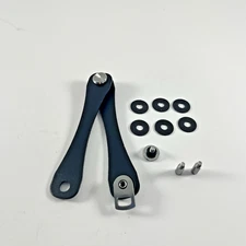 Key Holder Organizer Compact Pocket Smart Keychain – Black Aluminum