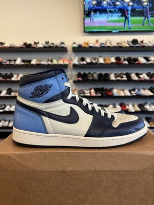 Jordan 1 Obsidian Size 12 Pre-Owned 555088-140 Blue UNC