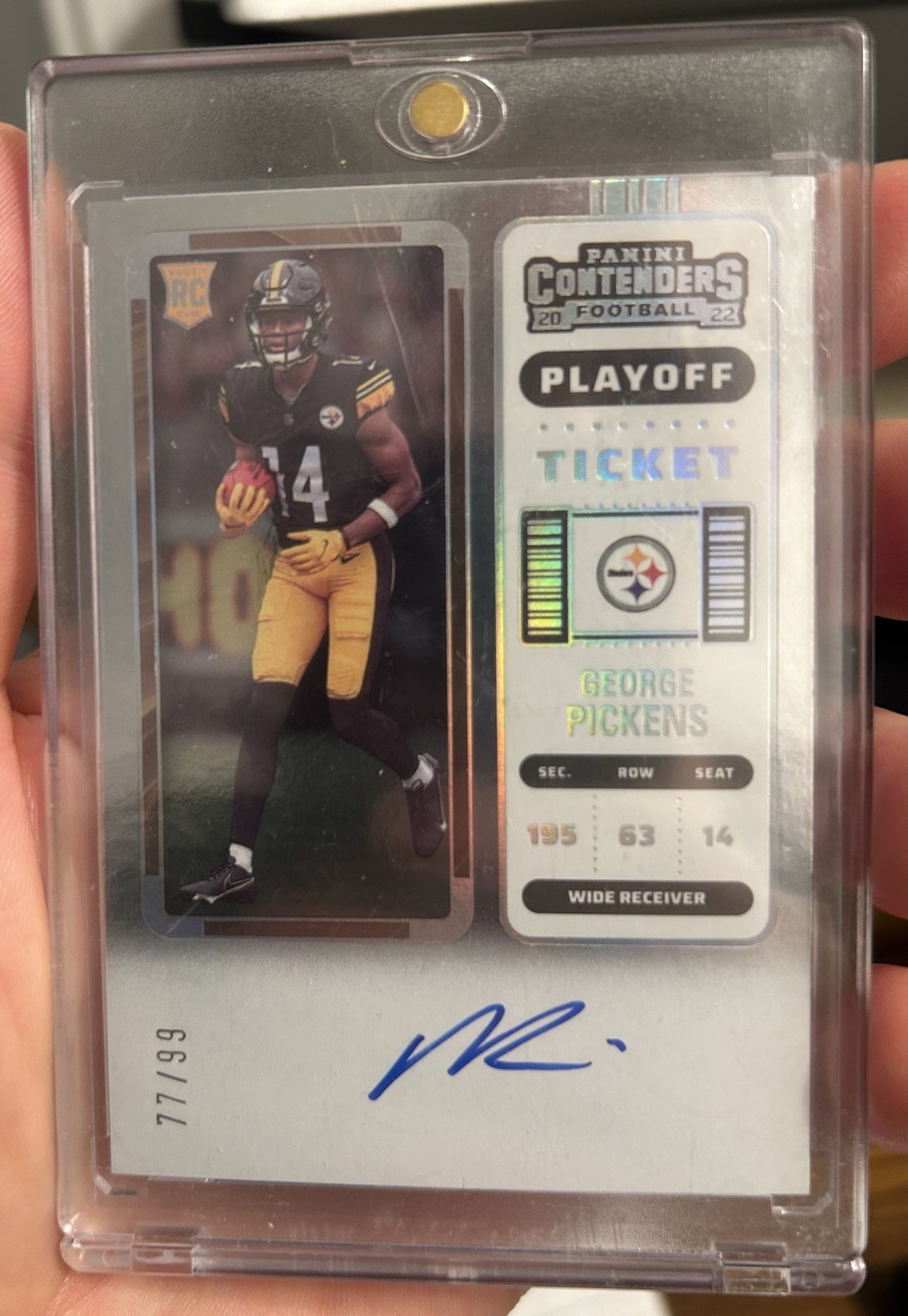 GEORGE PICKENS 2022 PANINI CONTENDERS ROOKIE AUTO PLAYOFF TICKET  /99 RC 🔥🔥