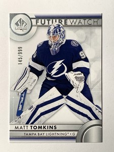 2023-24 UD SP Authentic Future Watch MATT TOMKINS 145/999 Rookie RC Card# 164
