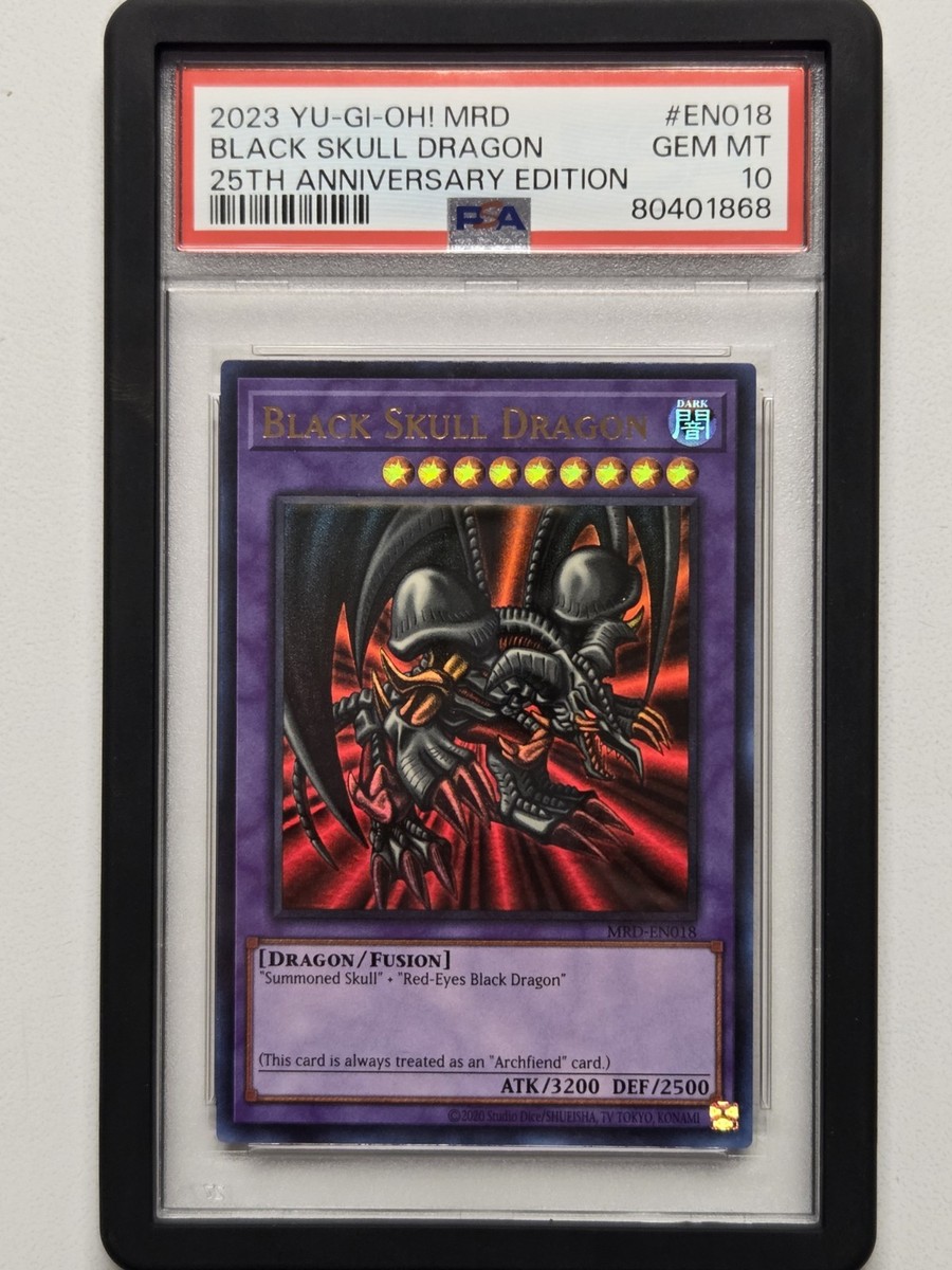 OCCULTUS ブラックメタル　BLACKL PSA 10 Black Skull Dragon MRD-EN018 (EURO) Metal Raiders Yugioh