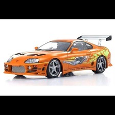 Kyosho 1/18 Toyota Supra Turbo Fast & Furious Orange Diecast Model KS08975FF NEW