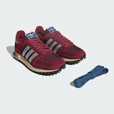 JQ5715 adidas Originals LA Trainer OG Noble Maroon Silver Metallic