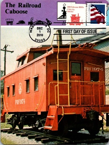 Dr Jim Stamps Maximum Card Rr Caboose 11C American Flag Forever Fdc