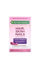 Nature  s Bounty Hair Skin Nails Softgels 5000 mcg Biotin 250 Count