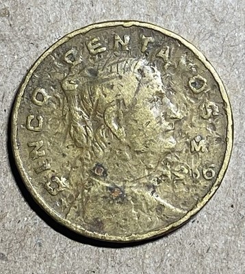 Mexican CINCO CENTAVO COIN, Unidentified Dates & Some Letters Missing