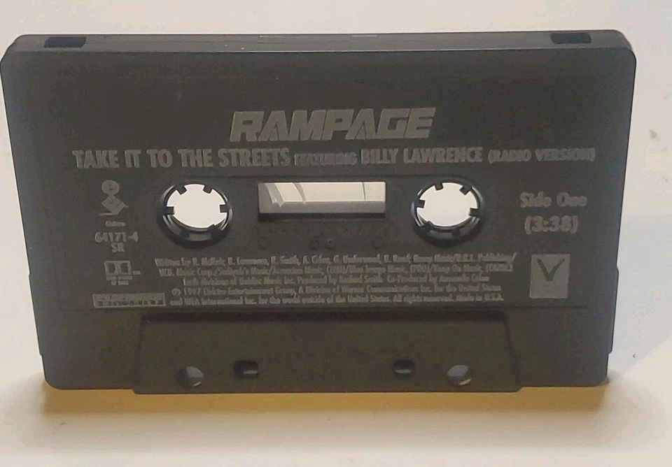 Rampage "Take It To The Streets" Cassette Tape Single, feat: Busta Rhymes (1997) - Image 4 of 4