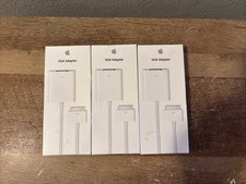 Lot of 3 NEW Apple A1368 30-PIN to VGA Adapters MC552ZM/B