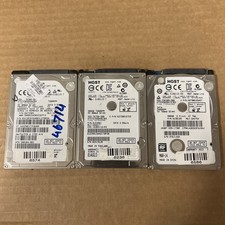 Lot of 3 Hitachi / HGST 500GB 5400RPM SATA 2.5" HDD 0J23561 H2T5001654S7 0A73305