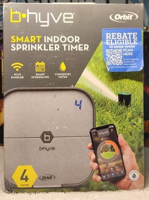 Orbit b Hyve 4 Station Smart Wi-Fi Indoor Smart Sprinkler Timer 57915 NEW