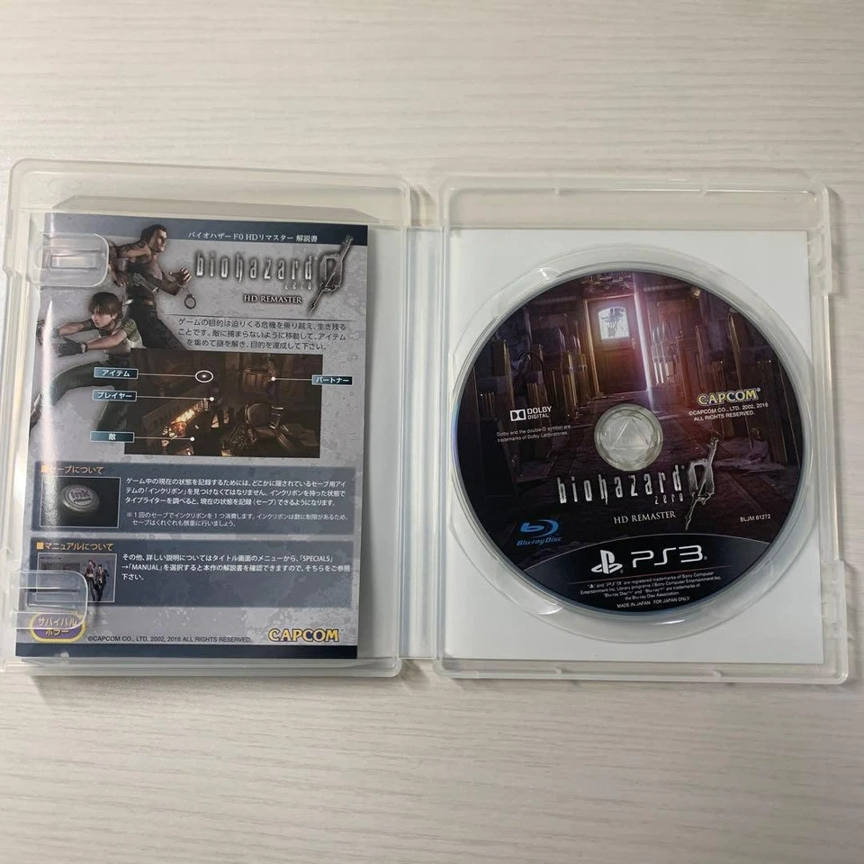 Used PS3 Biohazard 0 Zero HD Remaster [MULTI-LANGUAGE] Resident Evil Free Ship - Image 3 of 3