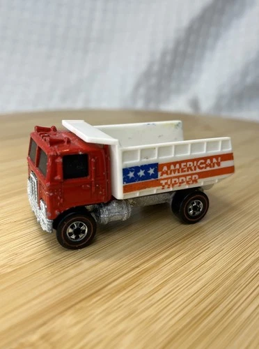 Vintage 1973 Hot Wheels Redline American Tipper Red Dump Truck Mattel Hong Kong