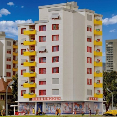 Kibri 37120 High-Rise Building with Retail Store N NEW in OVP