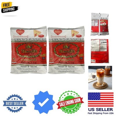 Number-One ChaTraMue  Thai Iced Tea Mix 400g Bag, Pack of 2