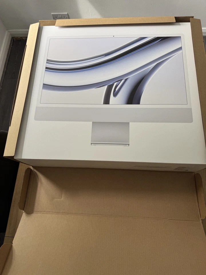 Apple iMac 24" (256GB SSD, M3, 8GB, 8-Core GPU) Silver MQR93B/A - BRAND NEW! ✅ - Image 2 of 4