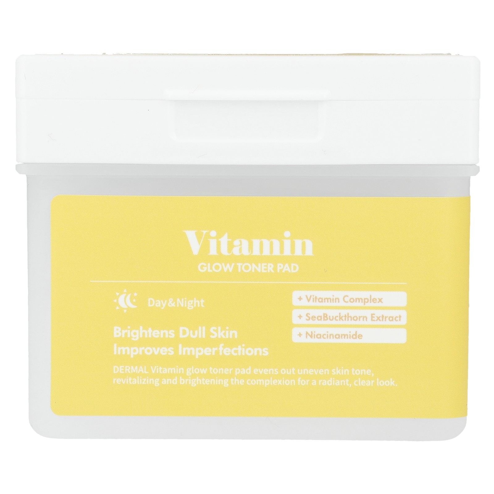 Тонер-подушечка Vitamin Glow, 120 ватных дисков