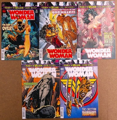 5 COMICS WONDER WOMAN YEARS OF THE VILLAIN 77 à 81 DC 2019 Wilson - Photo 1/2