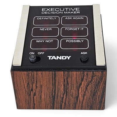 Vintage Tandy Executive Entscheidungsträger elektronische Neuheit Schreibtisch Spielzeug Radio Hütte