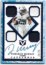 2017 Panini Vertex DeMarco Murray 24/25 Capstones Quad Relic Auto #CP-DM