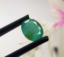 Natural Emerald Zambia Untreated loose Oval Shape Faceted 2.32 Ct Gemstone