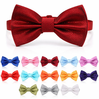Vorgebundene schwarze Herren-Satinfliege aus Satin verstellbar Hochzeit Party UK Halsbekleidung
