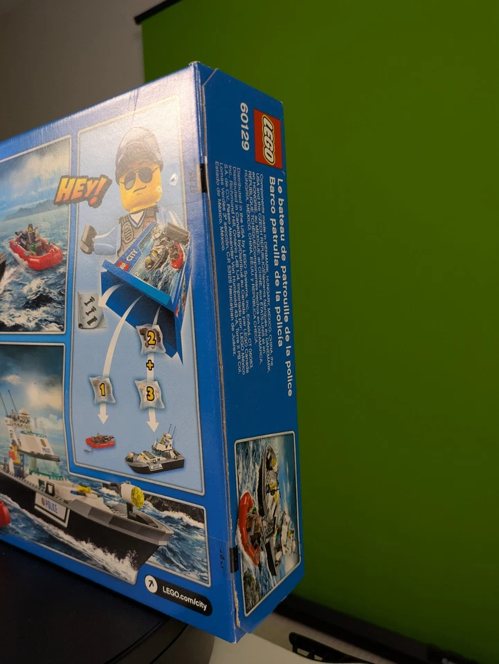 Lego Town: City: Police: Police Patrol Boat Set 60129 TOTALMENTE NUEVO Foto 4 de 4