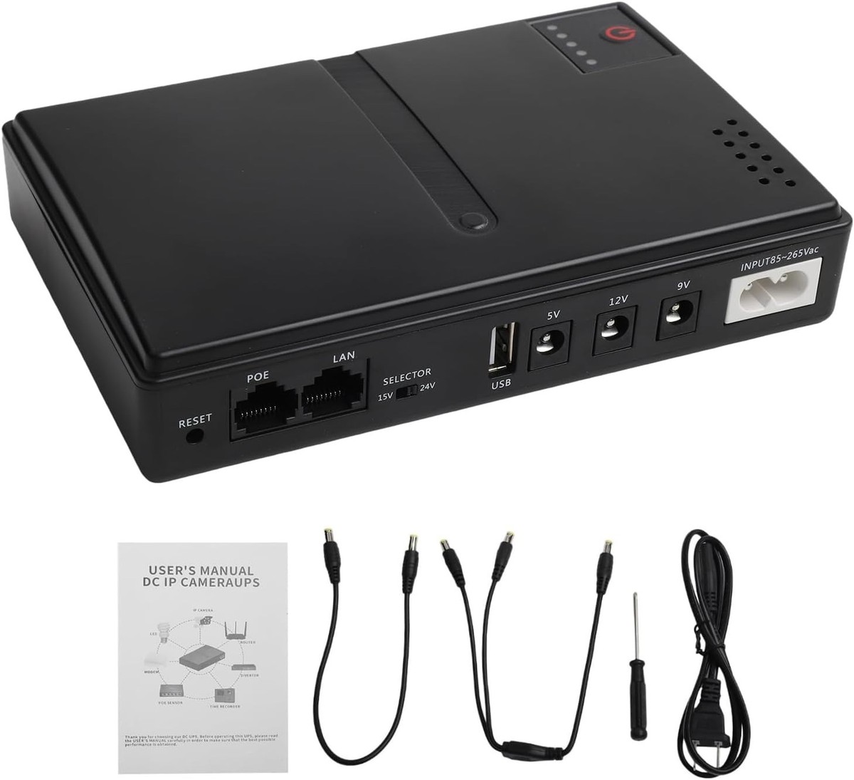 Continuous Power Supply, 27000MAh Mini UPS Battery Backup with 4
