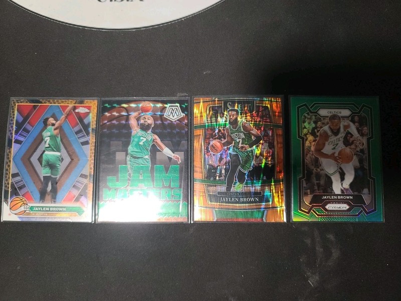 Jaylen Brown Lot- 4 Cards (1 Miscut)