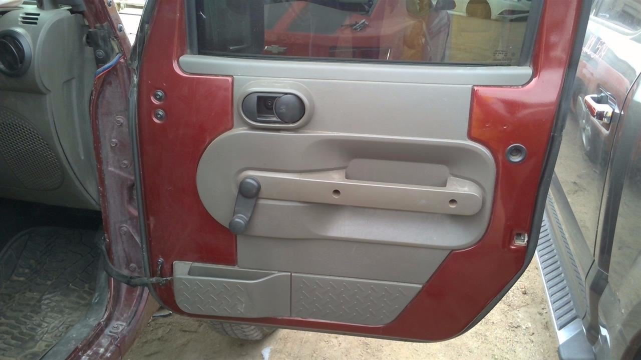 WRANGLER  2009 Front Door Trim Panel 31974971