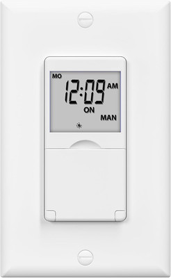 7 Day Programmable In-Wall Timer Switch for Lights, Digital Light Switch Timer