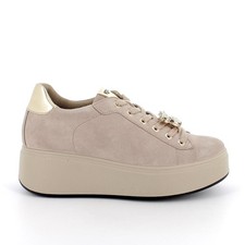 Igi&Co scarpe donna sneakers camoscio visone con zeppa platform 8671255 igieco e