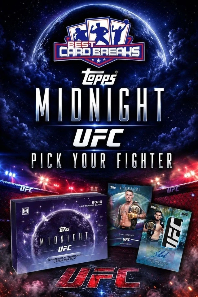 2026 Topps Midnight UFC 8 Box Case Pick Your Fighter #4