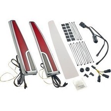 Ciro 40085 Chrome Calade Tail Lights with Red...