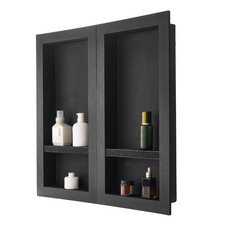 Uimoso Pack of 2 Double Recessed Shower Niche 16" x 32" x 4" Wall Inserted Shelf