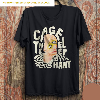Vtg Cage The Elephant Band Melophobia Cotton Black S-5XL Shirt UE040