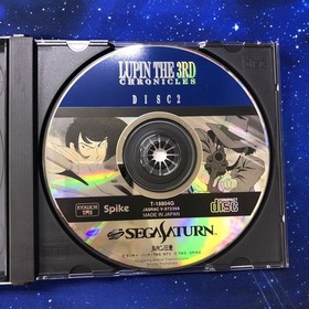 Sega Saturn Lupine the 3rd Chronicles with postcard LUPIN THE 3RD CHRONICLES